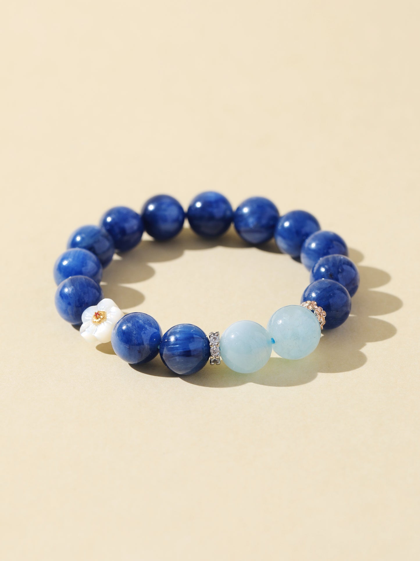 Cat’s Eye Kyanite & Blue Moonstone Bracelet