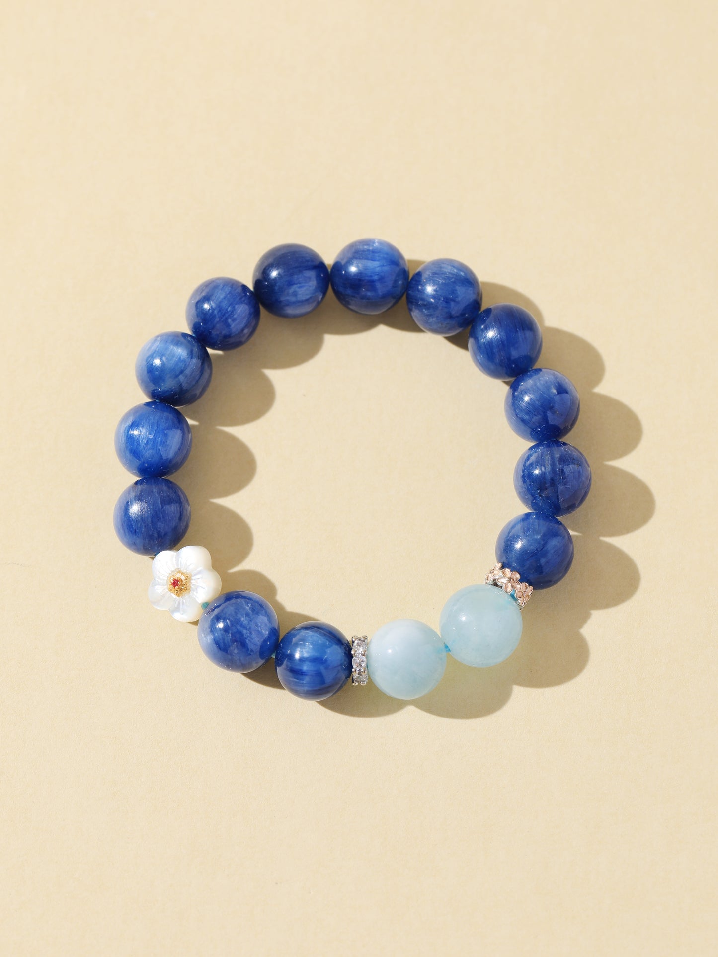 Cat’s Eye Kyanite & Blue Moonstone Bracelet