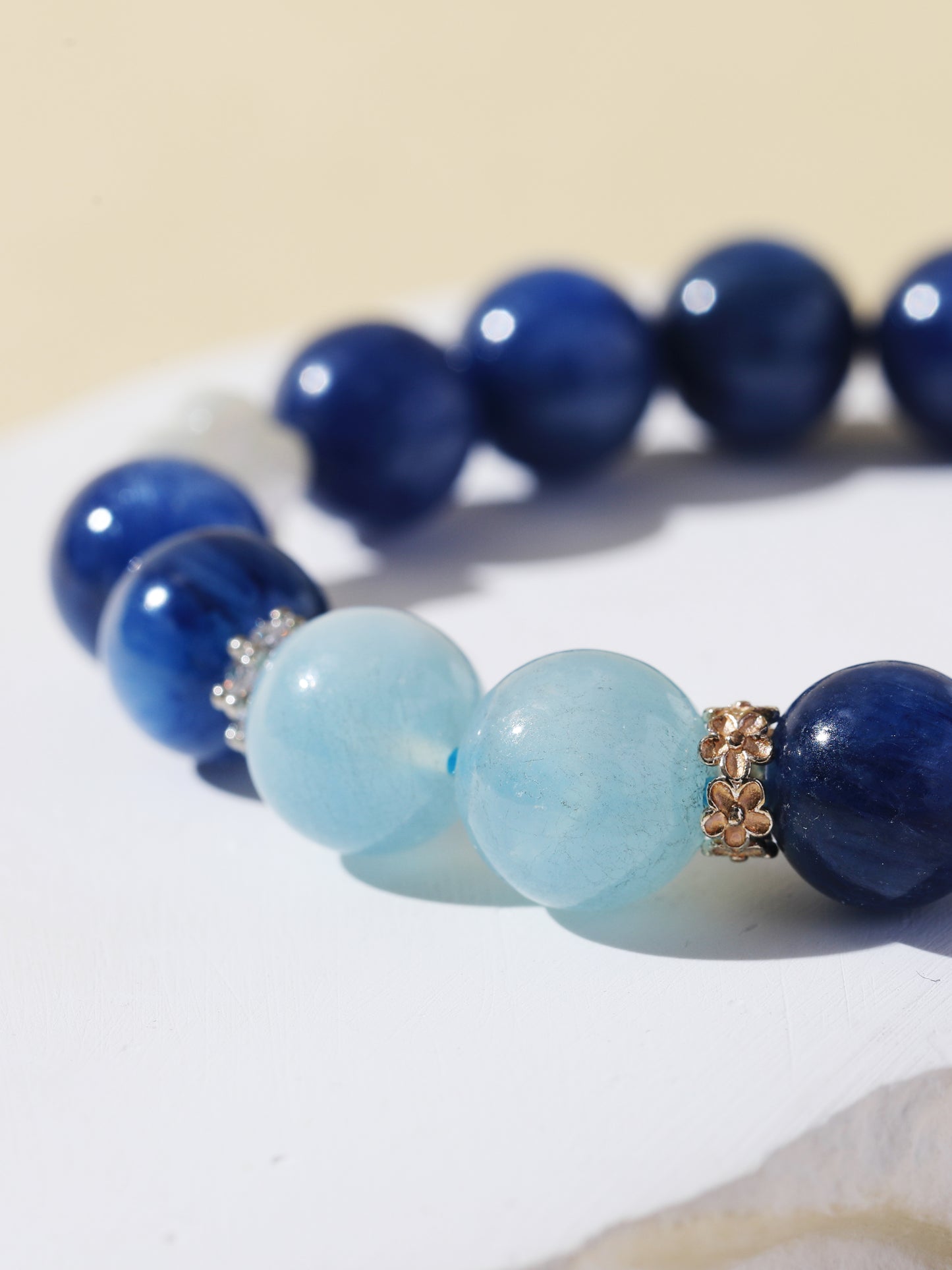 Cat’s Eye Kyanite & Blue Moonstone Bracelet