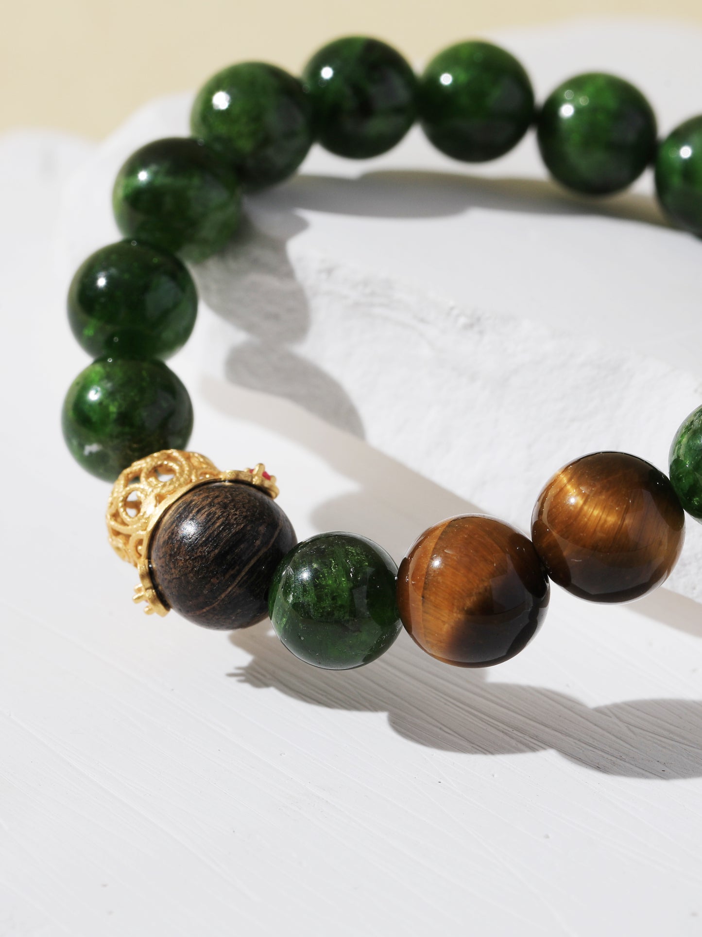 Diopside & Black Tiger’s Eye Bracelet