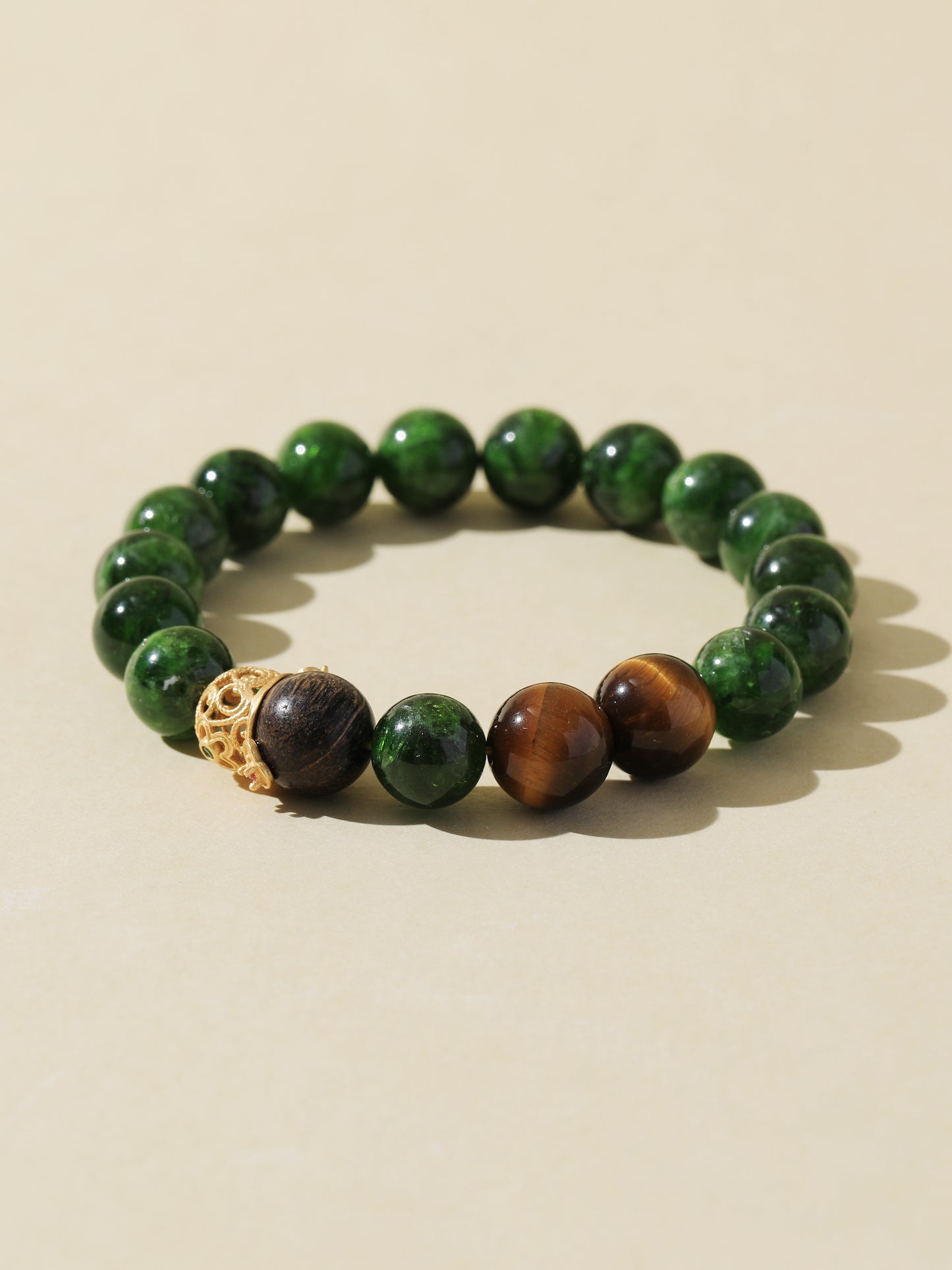 Diopside & Black Tiger’s Eye Bracelet