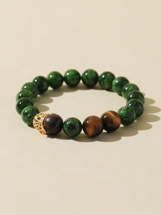 Diopside & Black Tiger’s Eye Bracelet
