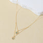 Natural Blue Jade Moon & Star Necklace
