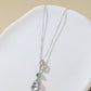 Natural Albite Jade Gourd Necklace