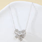 Natural Albite Jade Bow Necklace