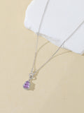 Natural Amethyst Gourd Necklace