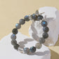 Grey Moonstone & Clear Quartz Bracelet