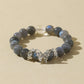 Grey Moonstone & Clear Quartz Bracelet