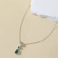 Natural Imperial Green Jade Gourd Necklace