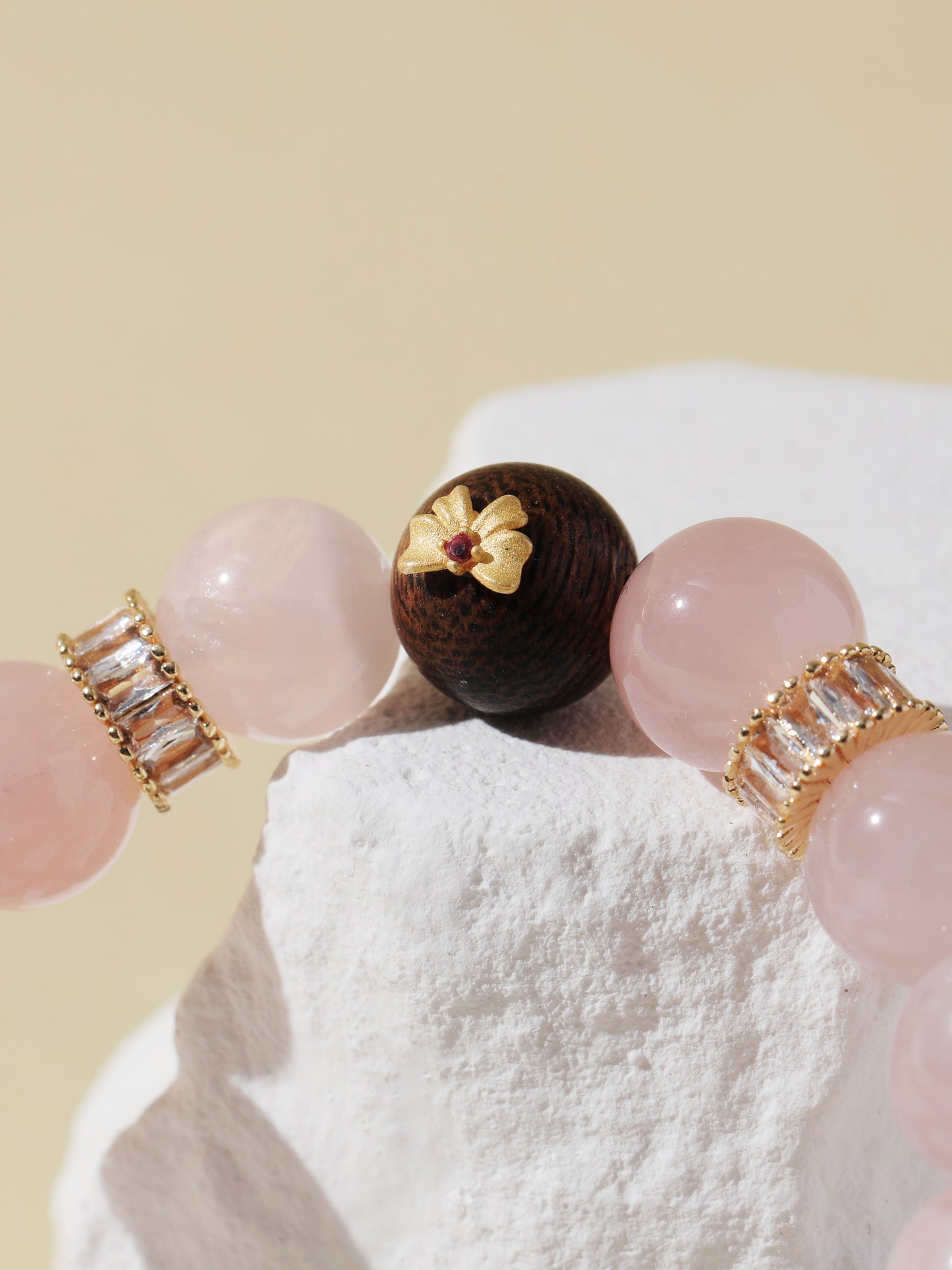 Rose Quartz & Green Quartz Bracelet