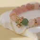 Rose Quartz & Green Quartz Bracelet