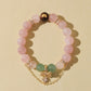 Rose Quartz & Green Quartz Bracelet