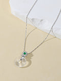 Natural Natural Albite Peace Amulet Necklace