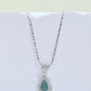 Natural Blue Water Jade Gourd Necklace
