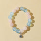 Aquamarine & Rose Quartz Bracelet