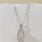 Natural Albite Jade Bean Pod Necklace