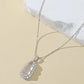 Natural Albite Jade Bean Pod Necklace