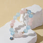Aquamarine & Rose Quartz Bracelet