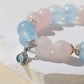 Aquamarine & Rose Quartz Bracelet