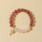 Strawberry Quartz & Rose Quartz Bracelet