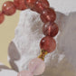Strawberry Quartz & Rose Quartz Bracelet