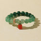 Gradient Green Quartz Bracelet with Persimmon