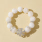White Snowflake Stone Bracelet