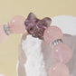 Rose Quartz Bracelet with Amethyst Bow