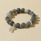 Grey Moonstone Bracelet with Dreamcatcher