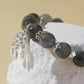 Grey Moonstone Bracelet with Dreamcatcher