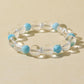 Clear Quartz & Larimar Bracelet