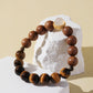 Black Tiger's Eye & Sandalwood Bracelet