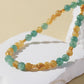 Double-Wrap Blue-Green Quartz & Golden Rutilated Quartz Bracelet