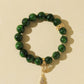 Diopside Bracelet with Gourd Charm