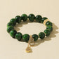 Diopside Bracelet with Gourd Charm