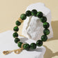 Diopside Bracelet with Gourd Charm