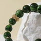 Diopside Bracelet with Gourd Charm