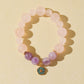 Rose Quartz & Purple Rabbit Hair Quartz Bracelet