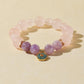 Rose Quartz & Purple Rabbit Hair Quartz Bracelet