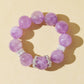 Purple Rabbit Hair Quartz Bracelet