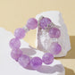 Purple Rabbit Hair Quartz Bracelet