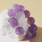 Purple Rabbit Hair Quartz Bracelet