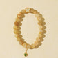 Golden Rutilated Quartz Bracelet with Butterfly