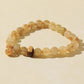 Golden Rutilated Quartz & Agarwood Bead Bracelet