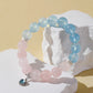 Aquamarine & Rose Quartz Bracelet