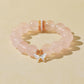 Rose Quartz Bracelet with White Butterfly