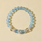 Glacier Blue Aquamarine & Clear Quartz Bracelet