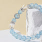 Glacier Blue Aquamarine & Clear Quartz Bracelet