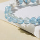 Glacier Blue Aquamarine & Clear Quartz Bracelet