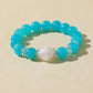 Amazonite & White Snowflake Quartz Bracelet